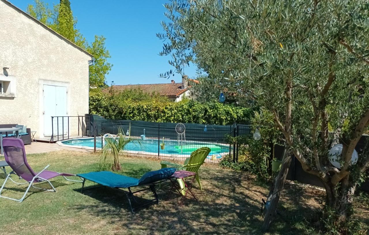 Chambres D'Hotes & Jacuzzi - A L'Ombre Des Amandiers Saint-Martin-dʼArdèche Zewnętrze zdjęcie