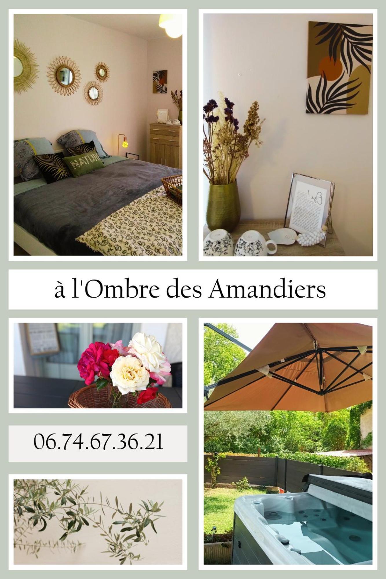 Chambres D'Hotes & Jacuzzi - A L'Ombre Des Amandiers Saint-Martin-dʼArdèche Zewnętrze zdjęcie