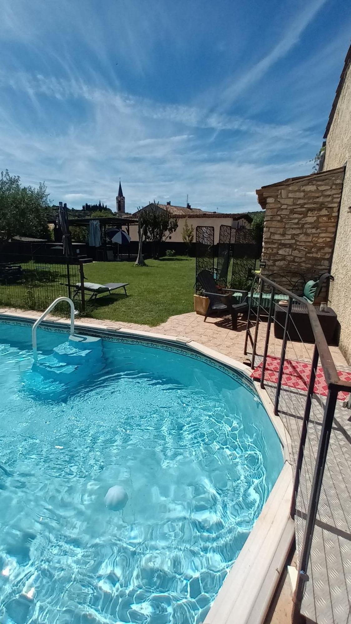 Chambres D'Hotes & Jacuzzi - A L'Ombre Des Amandiers Saint-Martin-dʼArdèche Zewnętrze zdjęcie
